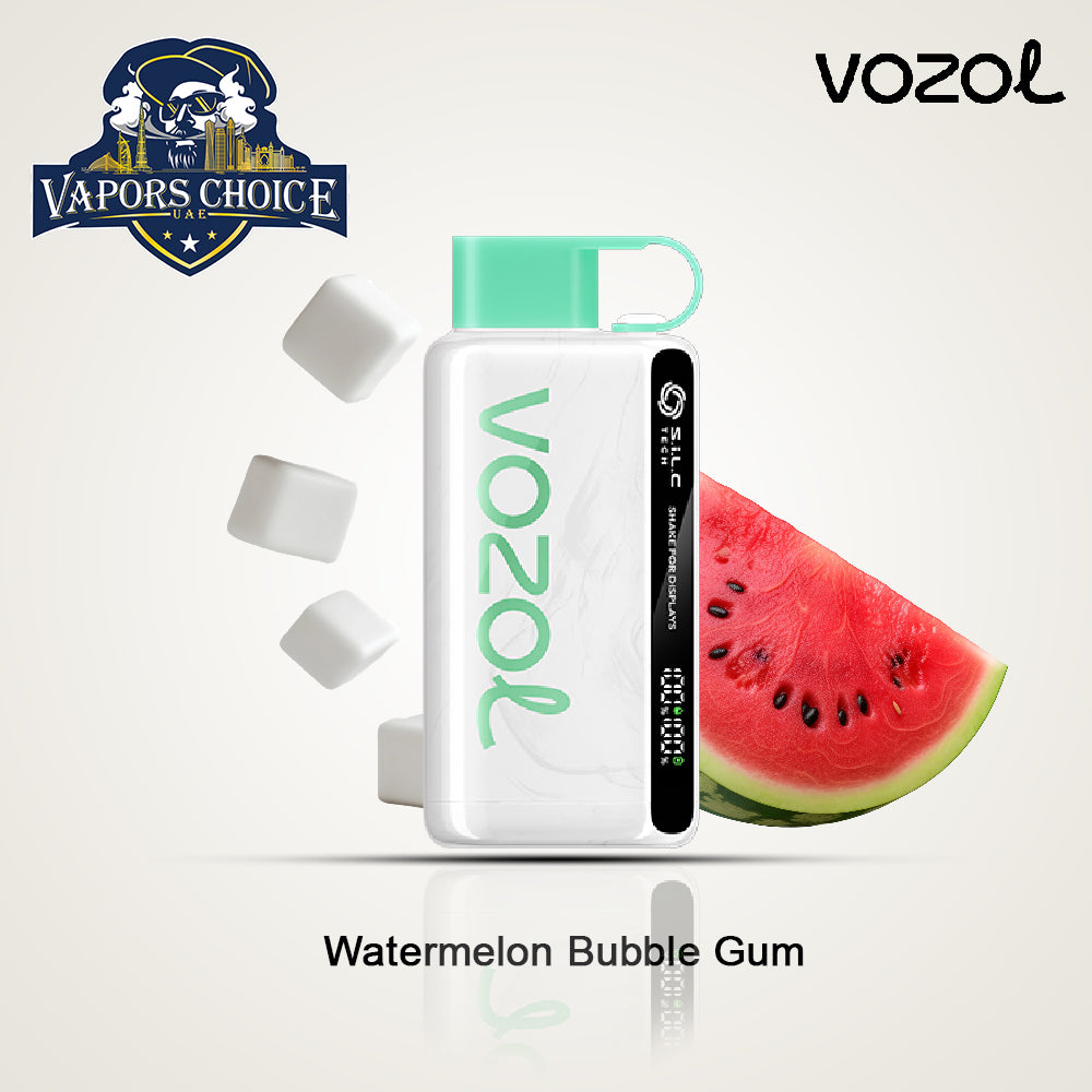 VOZOL STAR (50mg) 12000 PUFFS - DISPOSABLE VAPE Watermelon Bubble Gum UAE Ajman & Al Ain